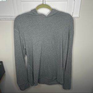 Express Men’s Cotton Gray Long Sleeve Hoodie